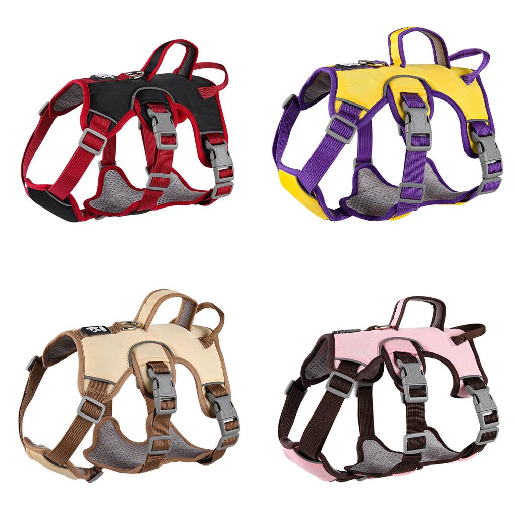 Шлейка-жилет для собаки, без тяги, жилет для питомца, нагрудный ремень, поводок для выгула собаки, шлейка для прогулок на открытом воздухе с регулируемым ремнем
