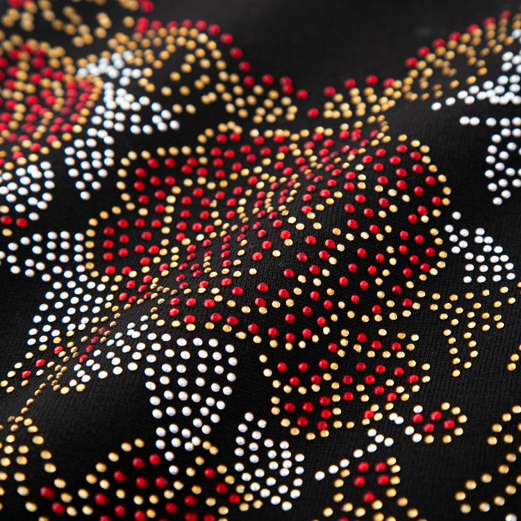 Осенний базовый свитер для женщин среднего и пожилого возраста, модный свитер с яркими бриллиантами в стиле бабушки, утепленный флисом, осенняя одежда нового стиля