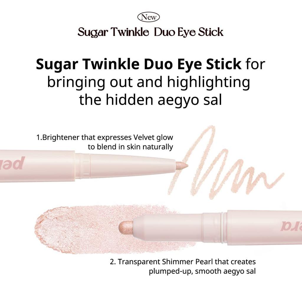 Peripera Sugar Twinkle Duo Eye Stick Dewy (#01 Нюдовый)