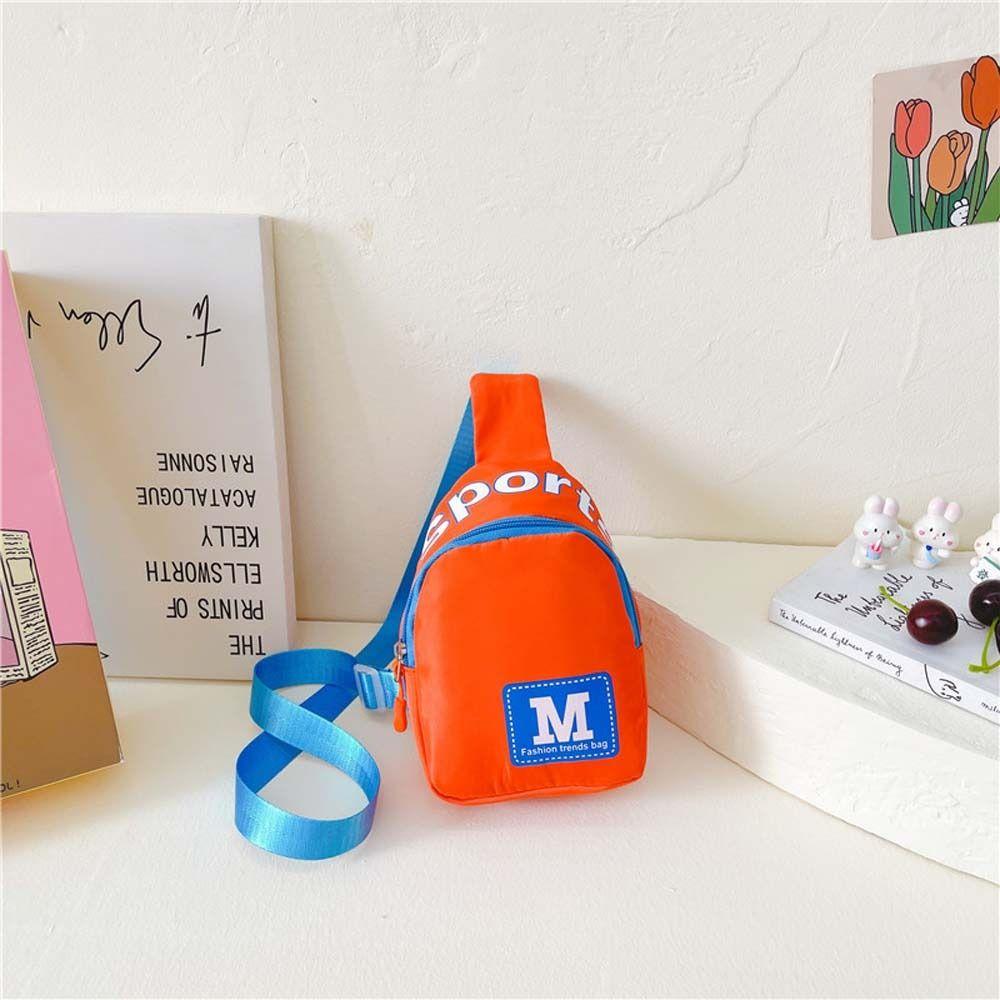 Нейлоновая детская нагрудная сумка в корейском стиле, уличная дорожная наплечная сумка, детская сумка через плечо, уличная