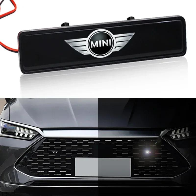Для автомобиля Bmw Mini Декоративная подсветка Светодиодный значок-эмблема на переднюю решетку капота Декор Для MINI Cooper Countryman Clubman F54 F56 F55 F60 R6