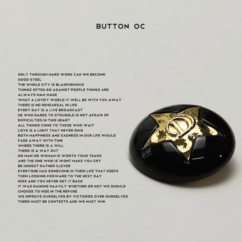 Знаменитая пентаграмма металлическая черная пуговица свитер куртка костюм кожаное пальто декоративные пуговицы