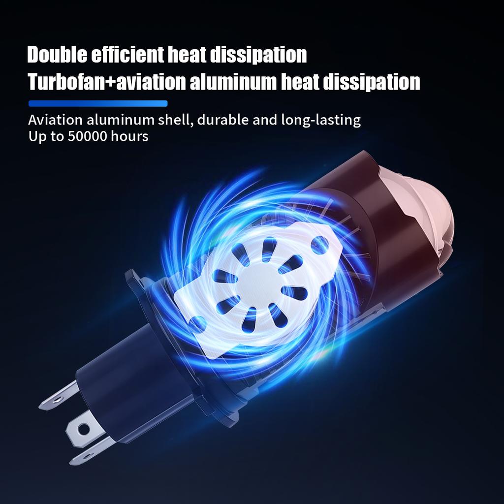 Светодиодные лампы H4 12V-24V Фара мотоцикла Дьявольские глазки Дневной ходовой свет Светодиодные прожекторы Чип CSP 3570 Аксессуары для мотоциклов