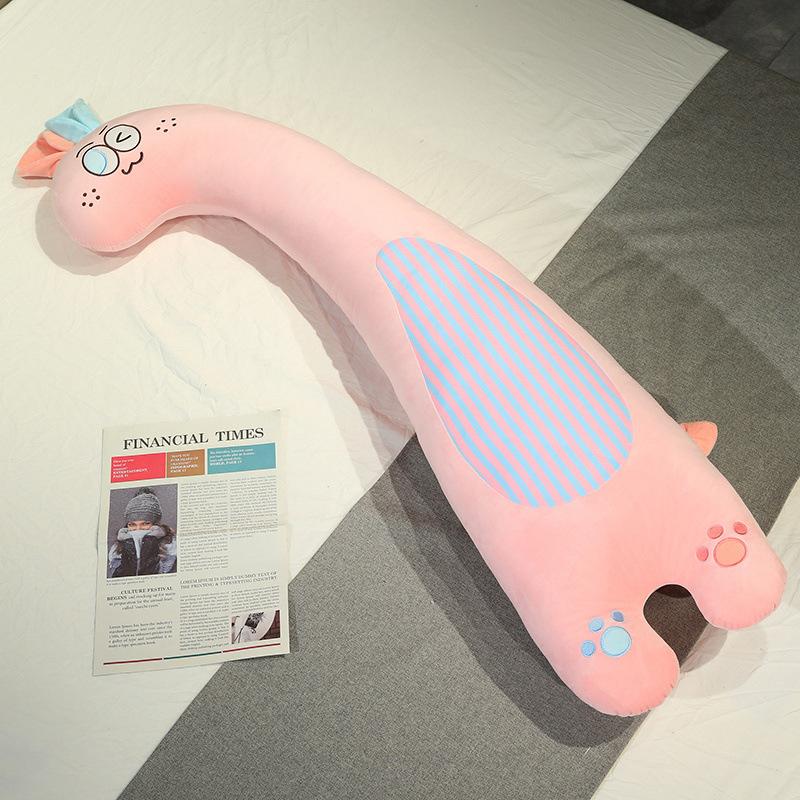 Милая мягкая подушка-кролик-динозавр, плюшевая игрушка, кукла-собачка, кукла-олень, кукла для успокоения для девочки