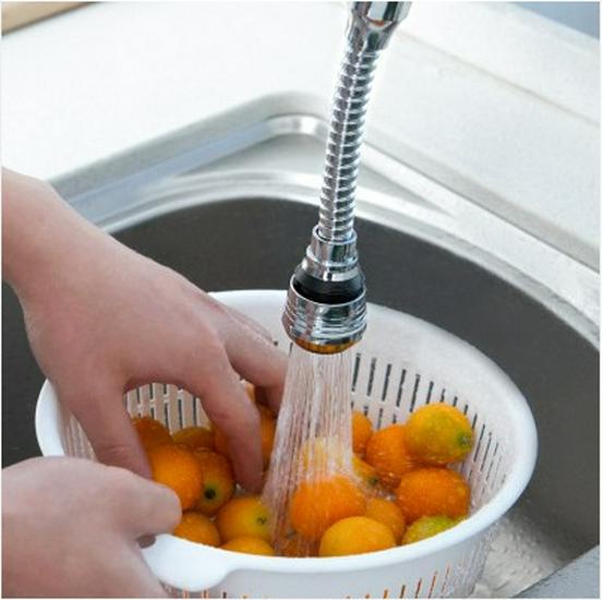 Universal Splash-Proof Kitchen Faucet Head with Shower Filter
