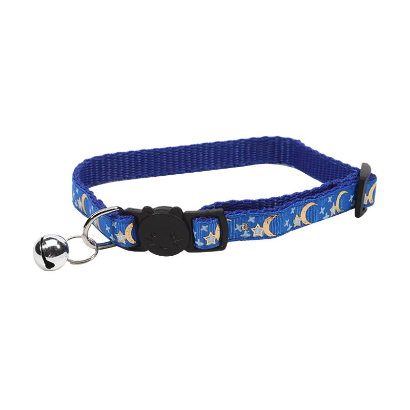 1PC Star Moon Quick Release Kitten Cat ID Collar Puppy Dog Collars Engraved Tag Set With Bell For Small Dogs Cats 2026