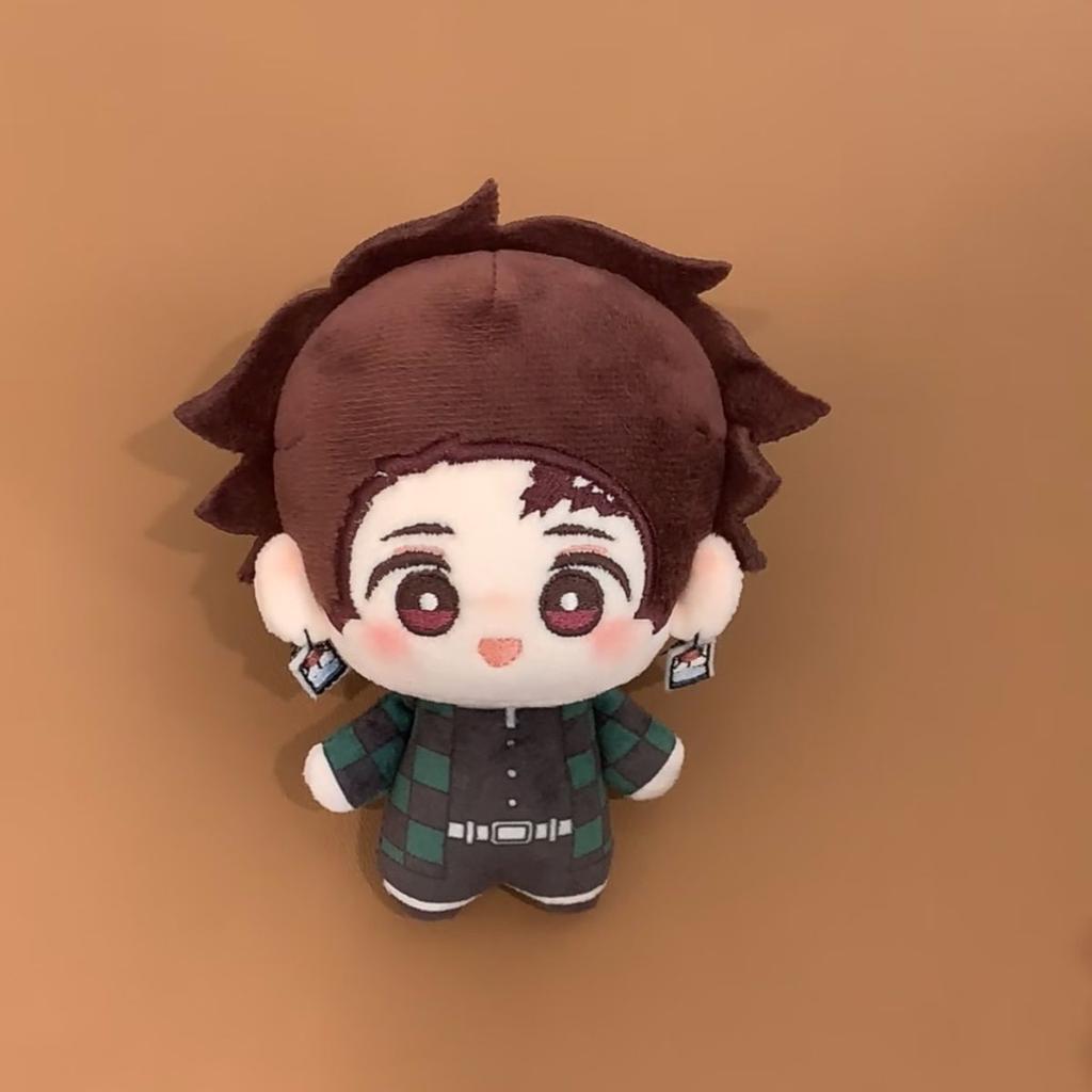 10cm Anime Demon Slayer Kimetsu No Yaiba Plush Kamado Tanjiro Agatsuma Zenitsu Hashibira Inosuke Tomioka Giyuu Pendant Doll Toys