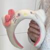 Супер милая плюшевая повязка на голову с котенком, утолщенная и расширенная, в трендовом стиле инс, девчачий и очаровательный аксессуар для волос, мягкий и универсальный