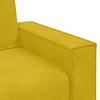 2 Piece Sofa Set with Cushions Yellow Velvet