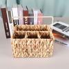 Woven Baskets for Organizing 4 Compartments Hand-Woven Storage Basket Perfect for Organizing Storage and Gifts