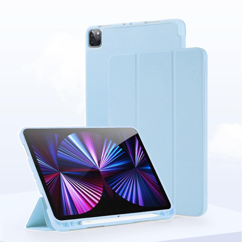 Подходит для планшета 2025 года 11 дюймов 10.5 Air4 с местом для стилуса Ipad10.2 Силиконовый 9.7 Мягкий защитный чехол на дно