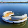 Inflatable Floating Pad Multi-Person Pool Float Party Platform Foldable Lounge Chair Thickened Float Raft Portable Water Mat