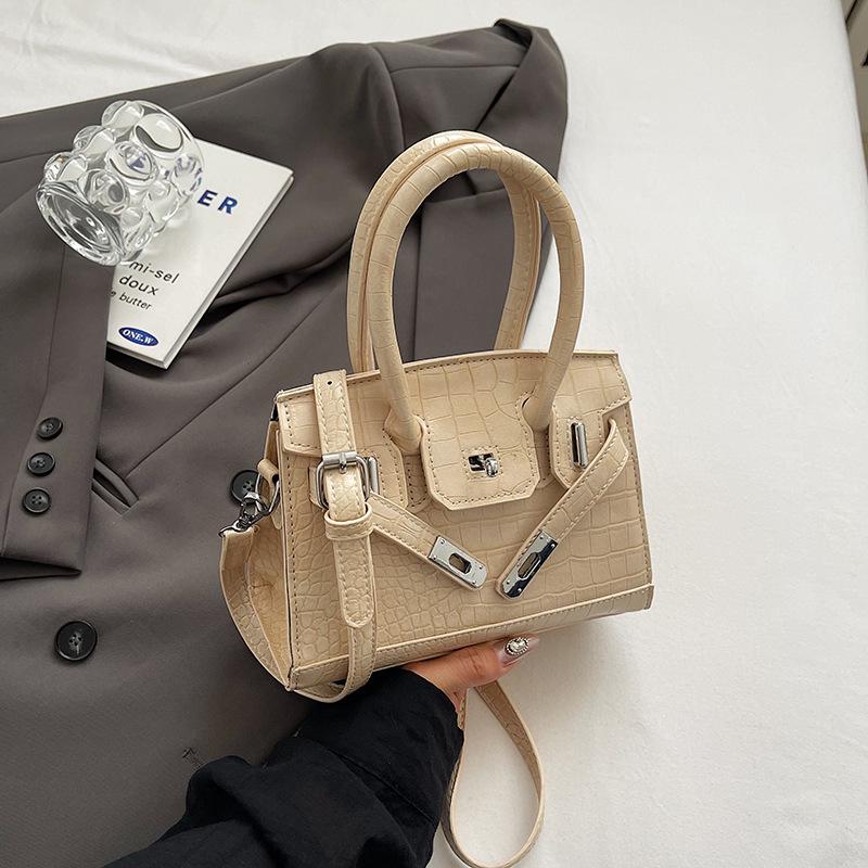 Autumn New Fashion Stone Pattern 20 Platinum Bag Portable Shoulder Oblique Span Women's Bag