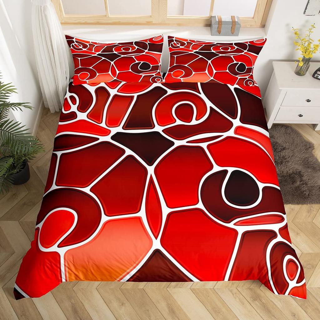 Snails Bedding Set 3pcs for Kids Boys Teens Snails On a Brnch Above The Water Comforter Cover Reptile Microfiber Duvet Cover Set