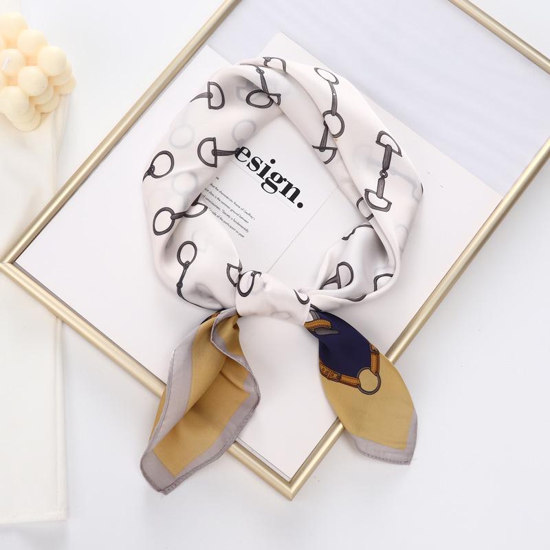 Женский универсальный шелковый квадратный шарф – летняя японская и корейская мода