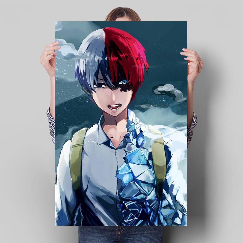 Моя геройская академия декоративная фреска японский аниме постер холст живопись и настенные художественные принты для гостиной для современного домашнего декора без рамки