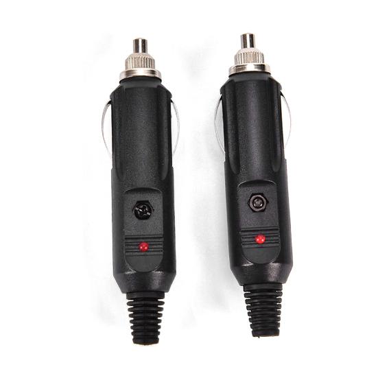 2Pcs 12V Universal Car Lighter Socket Plug Connector Power Adapter