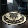 Декоративный коврик с быстрым высыханием, 3D-кошмарный Хэллоуинский ковер, жуткий круглый ковер, жуткий ковер с мумией, современный ковер с визуальным эффектом или напольный коврик с летучей мышью для гостиной, спальни