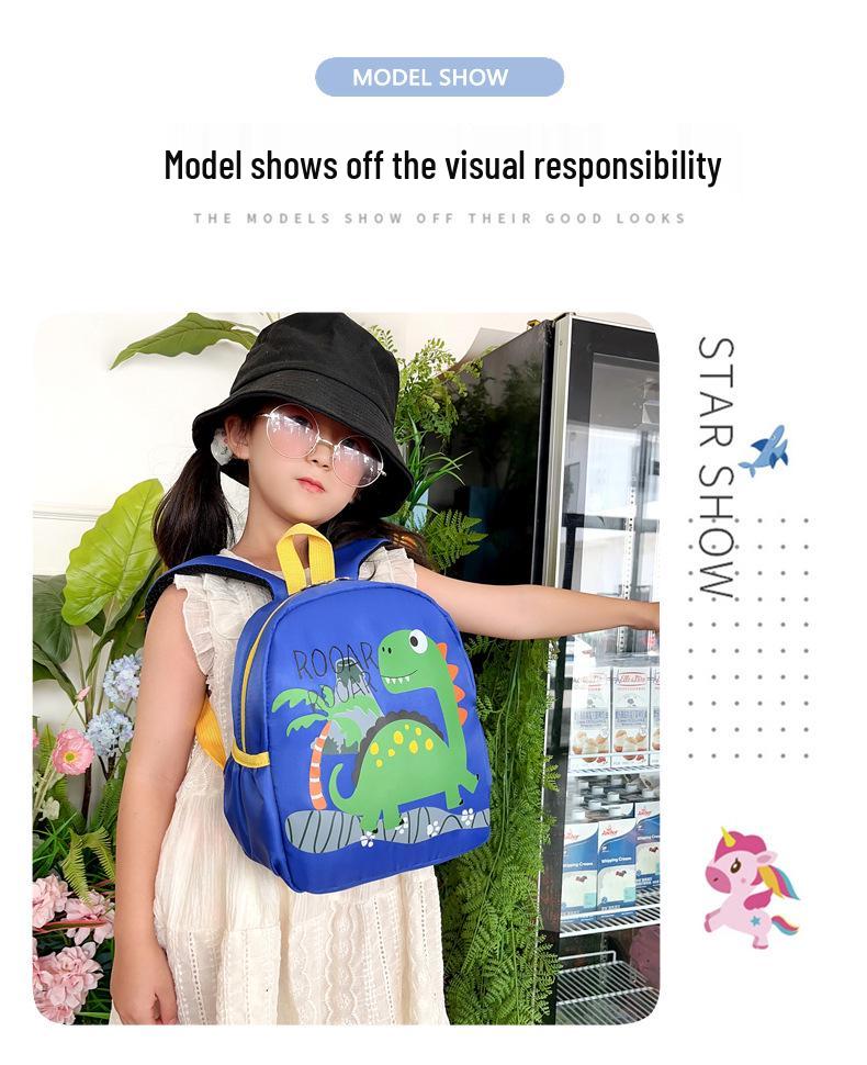 Kids' Cartoon Dinosaur & Spiderman Backpack for Boys Kindergarten