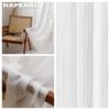 1 шт. NAPEARL современная элегантная однотонная прозрачная занавеска для спальни, мягкая текстурированная тюль, прозрачная занавеска для гостиной