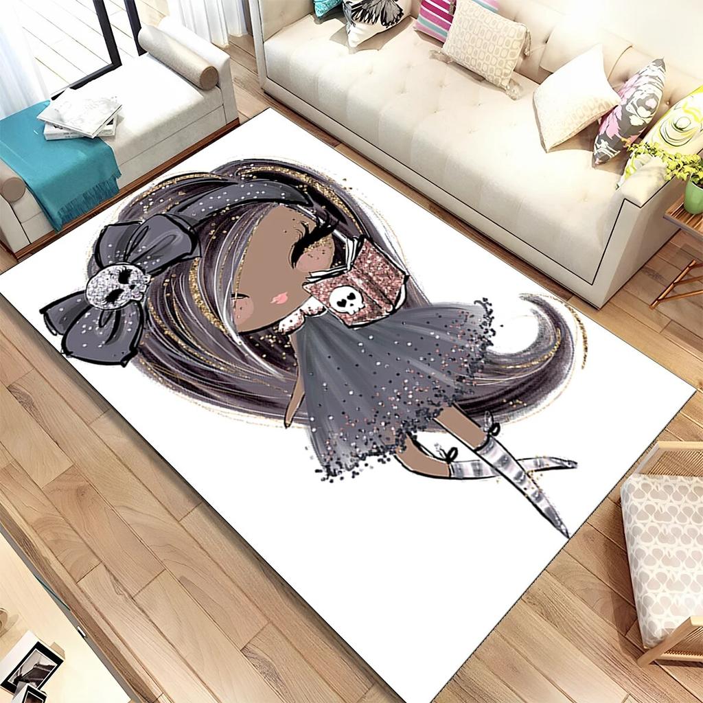 Милый коврик для балета, балерины, феи, мультяшный коврик, ковер для дома, гостиной, спальни, дивана, коврик для двери, детский нескользящий коврик