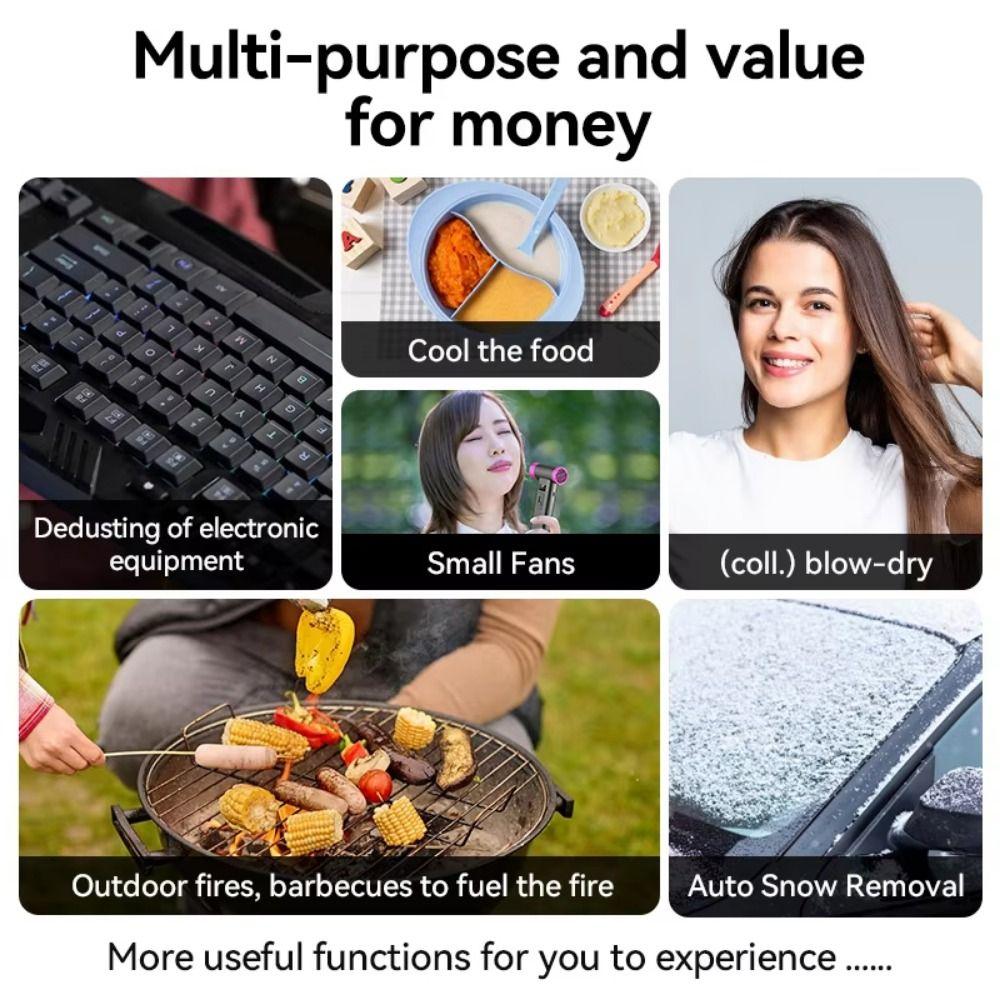 110000 об/мин мощный турбовентилятор бесщеточный двигатель холодный воздуходув ручной беспроводной фен для кемпинга