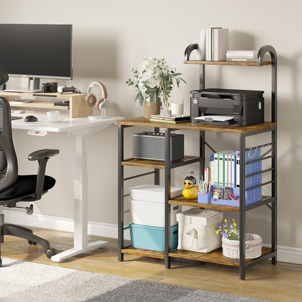 HOMECO Kitchen Rack Range Rack Range Stand Kitchen Shelf Cupboard Storage Rack Kitchen Shelf Compatible with Large Range Comes with Adjuster Storage