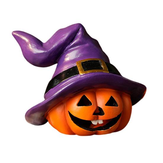 В помещении На улице Хэллоуин Тыква Украшение Дизайн Шляпы Ведьмы Ретро Милая Фигурка Тыквы Настольное Фестивальное Украшение
