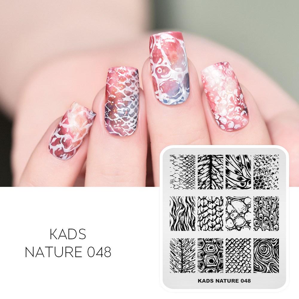 kads New 16 Designs Chinese Fashion Ocean Nail Stamp Plate Lotus Snake Dragonfly Mixed Pattern Nail Art Tools Stamping Template Stencil Plate