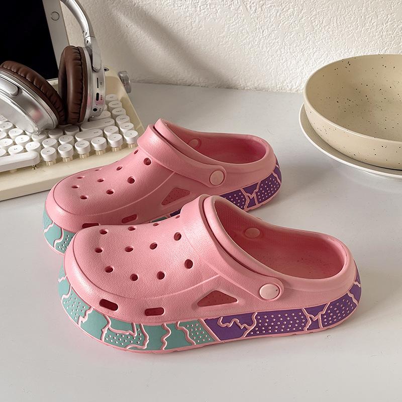 2025 новые женские туфли с отверстиями летняя одежда пара eva дезодорант tide бренд пляжная сумка крутые тапочки