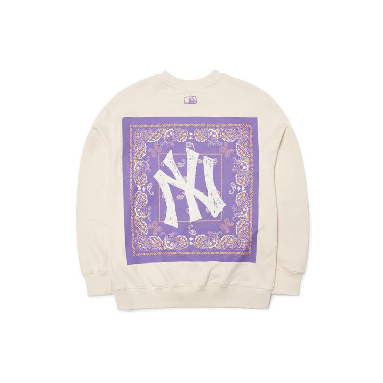 MLB Sweatshirt Unisex Milk White 3AMT53014-50CRS