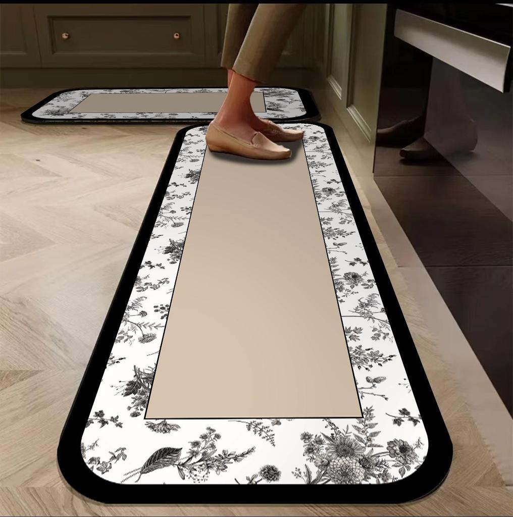 Коврик для ванной Nordic Kitchen Diatom Mud водонепроницаемый и маслостойкий - впитывающий, протираемый, моющийся, нескользящий.