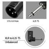 90 Degree 6.35mm Male To XLR Male Unbalanced Adapter Microphone Unbalanced Adapter Mono Right Angle Audio Connector