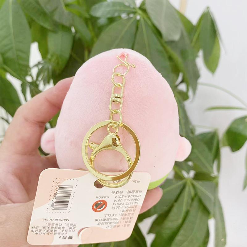 Soft Short Plush Spongebob And Patrick Star Figurine Keychain With Cute Design