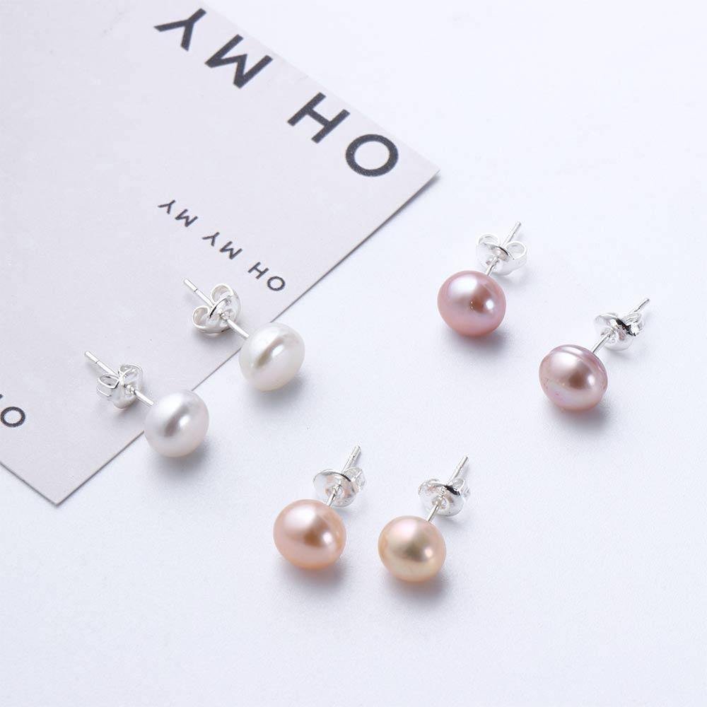 Temperament Lady Party Simple Pearl Stud Earrings Women Jewelry Fashion Design Korean Earrings