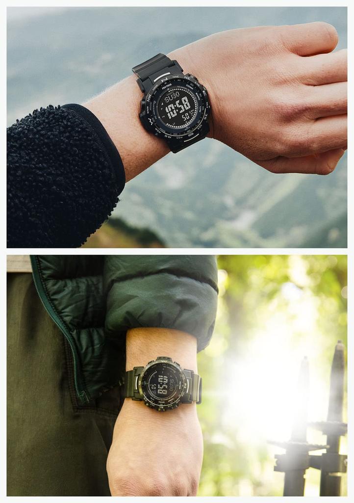 PROTREK Часы Climber Line Solar Пластик из биомассы Полностью черные [Casio] [] Радиоуправляемые PRW-35Y-1BJF Мужские