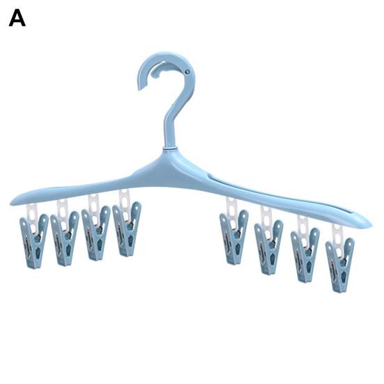 8/32Clamps Useful Multi-use Clothes Hanger Sock Racks Strong Load-bearing Long Lifespan Clothes Hangers