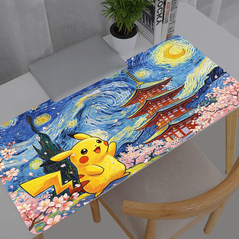 Mouse Pad Anime Pokemon Pikachu Gaming Accessories Mousepad Gamer PC Completo Computer Keyboard Desk Mat Varmilo Table