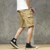 Летние рабочие шорты, мужские брендовые сто трендовые мужские брюки, свободные спортивные повседневные брюки с пятью точками, мужские