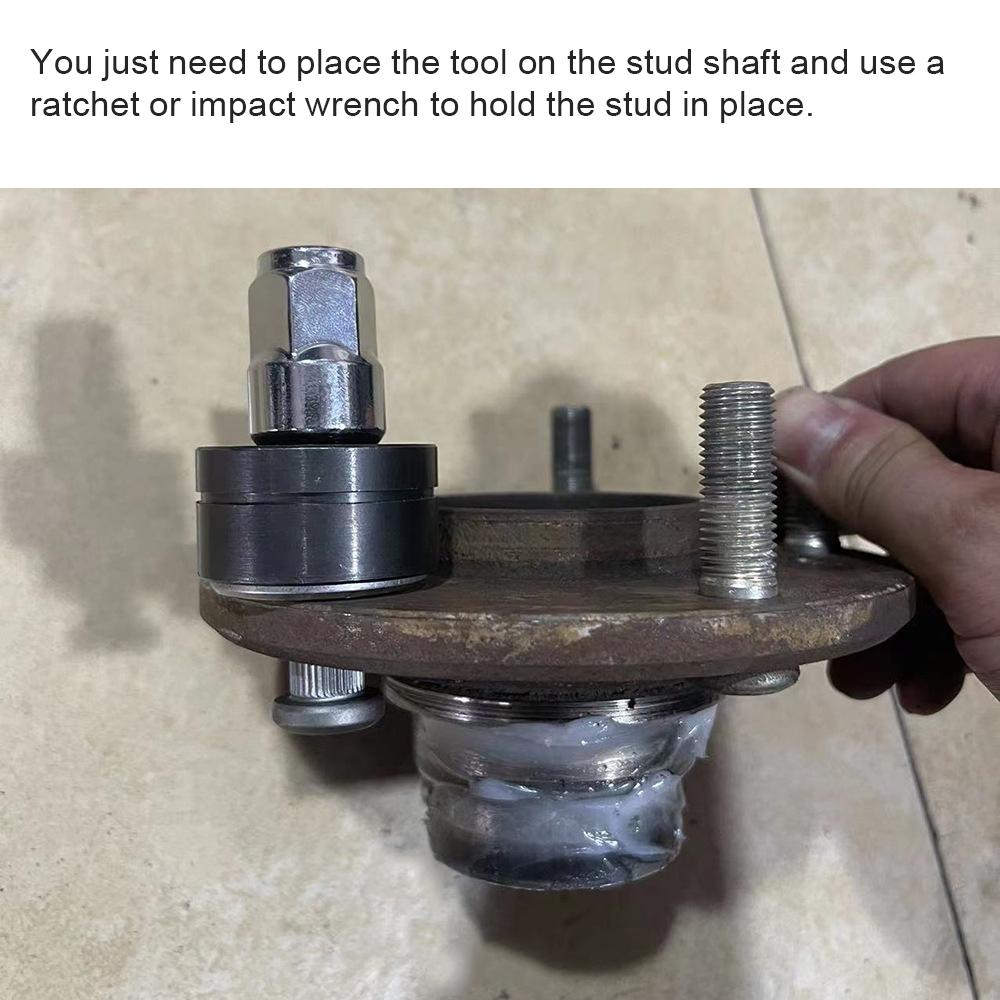 22800 Установщик колесных шпилек Инструмент для установки шинной фурнитуры Совместим с большинством колесных шпилек легковых и легких грузовых автомобилей