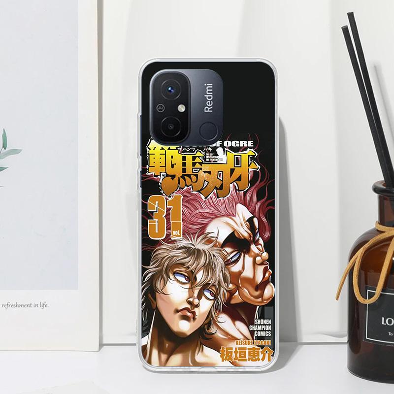 Baki the Grappler Original Anime Phone Case For Xiaomi Redmi 14C 13 13C 12 12C 10 10A 10C 9 9A 9C 9T 8 8A 7 7A 6A 6 Pro K80 K70
