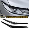 2 шт., крышка для век передней фары для Toyota Camry LE XLE SE XSE, наклейка для бровей, отделка 2018 2022, автомобильные аксессуары