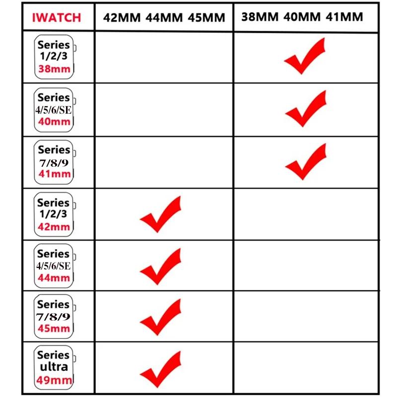 Силиконовый ремешок для Apple Watch Band 44 мм 40 мм 49 мм 45 мм 41 мм 38 мм 42 мм Correa Belt Bracelet IWatch Series 9 8 7 6 5 3 SE Ultra 2