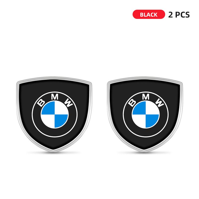 3D Metal Car Body Fender Emblem Shield Stickers Decor Auto Accessories For BMW 2 Series F22 F23 F45 F46 F87 F44