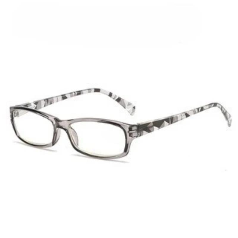 Новые модные очки для пресбиопии с защитой от синего света, элегантная квадратная оправа с цветочными акцентами, очки для чтения +1.0 до +4.0