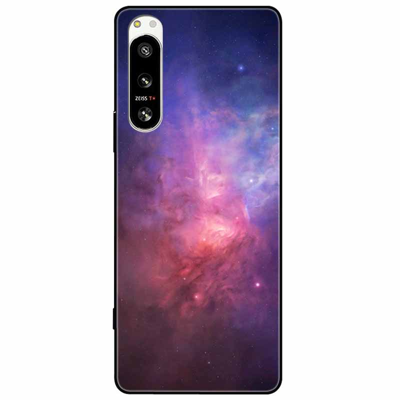 Чехол для Sony Xperia 5 IV / 10 IV 10IV Мягкий Черный Силикон Лес Расписанные Задние Крышки Телефона Для Sony Xperia 1 IV Чехол ТПУ Коке