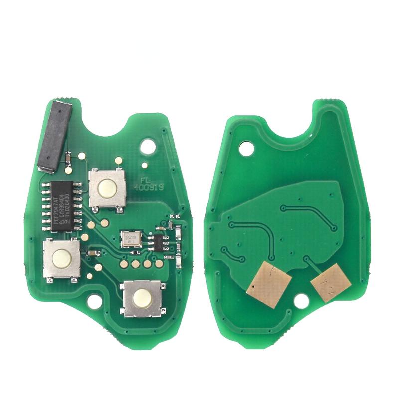 KEYYOU For Renault Megan Modus Clio Modus Kangoo Logan Sandero Duster 2 BTN Remote Car Key 433Mhz ID46/4A PCF7946 PCF7949 Chip