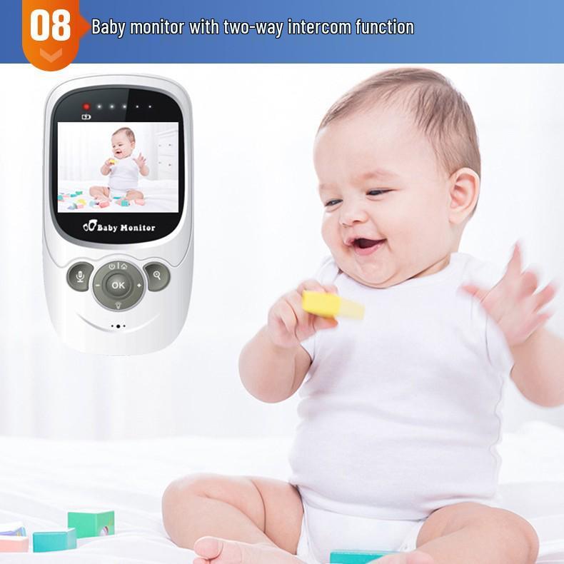 2.4-Inch Wireless Digital Baby Monitor with Temperature, Music, and Voice Control