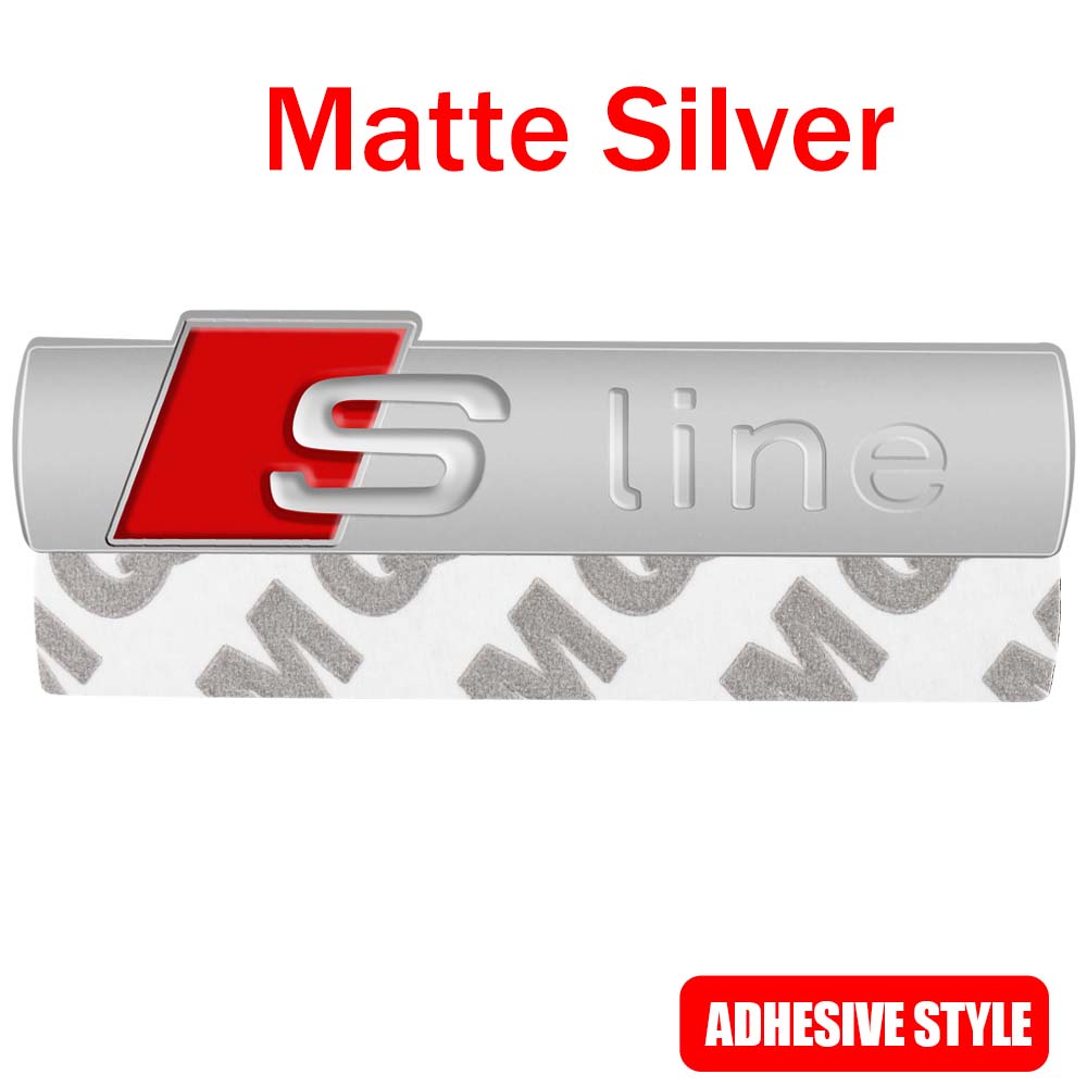 3D SLINE Emblem Car Body Trunk Sticker Auto Decoration Accessories For Audi S Q7 A1 A7 Q3 8L TT Mk2 C5 A5 A3 A4 B8 8P 8V A6 C7