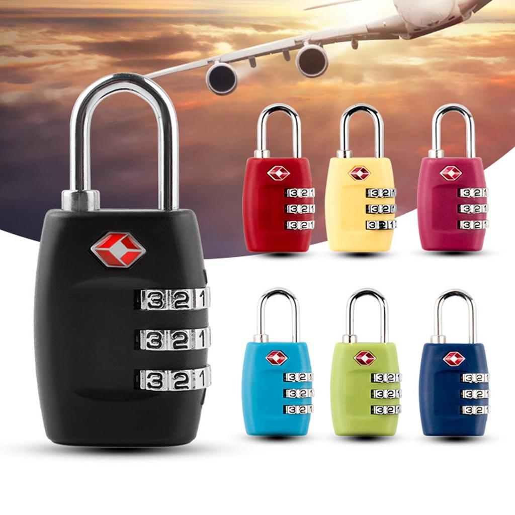 TSA Approved Luggage Locks Practical Suitcase Locks Travel Locks 3 Digit Combination Padlocks for Travel Bag Lockers Gym